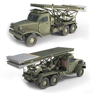 BM 13 Katyusha Rocket Launcher 3D model