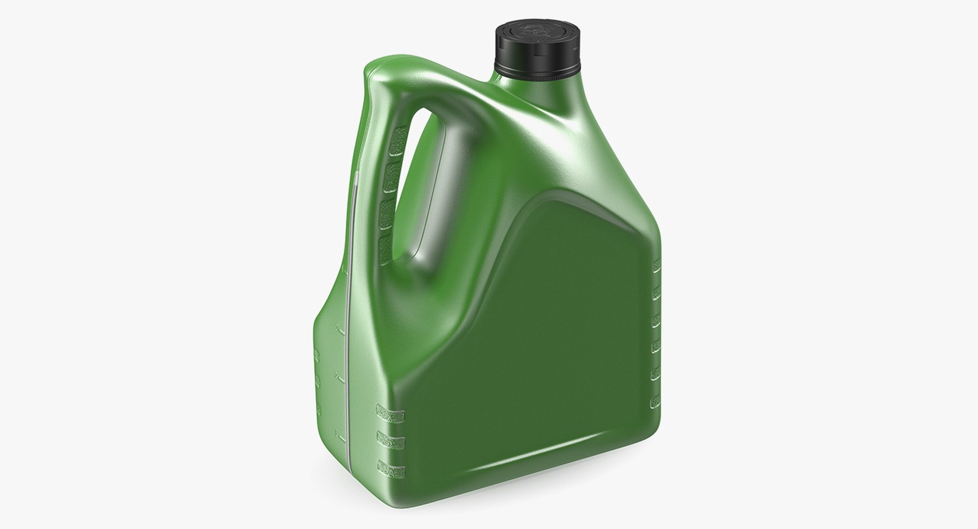Motor Oil Green Bottle 3D Model 3D model preview