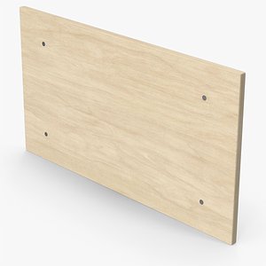 Wood Signboard 3D model