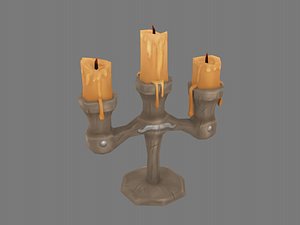 medieval candelabrum 3D model