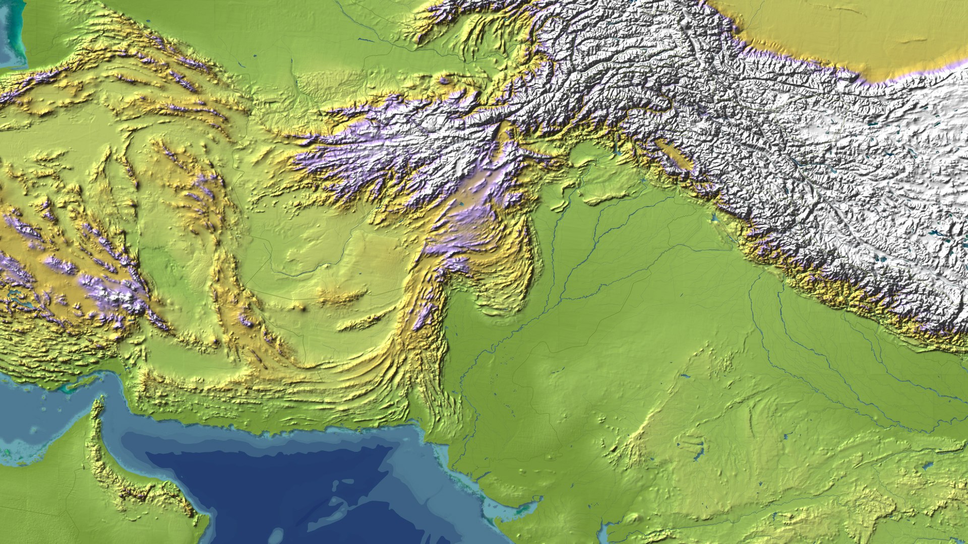 3d Pakistan Maps Model