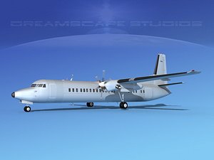 3d model fokker aircraft