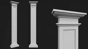 Column Decorative 16 3D
