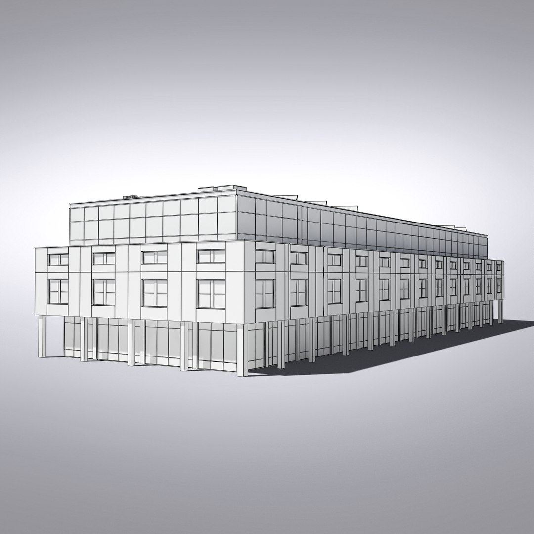 3ds max modern generic building