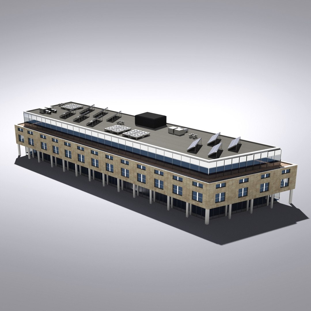 3ds max modern generic building