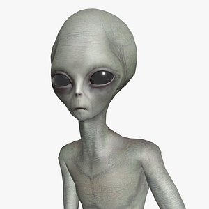 3D Super-Realistic Gray Alien 3D Animation - Opening