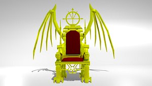 3d king throne model