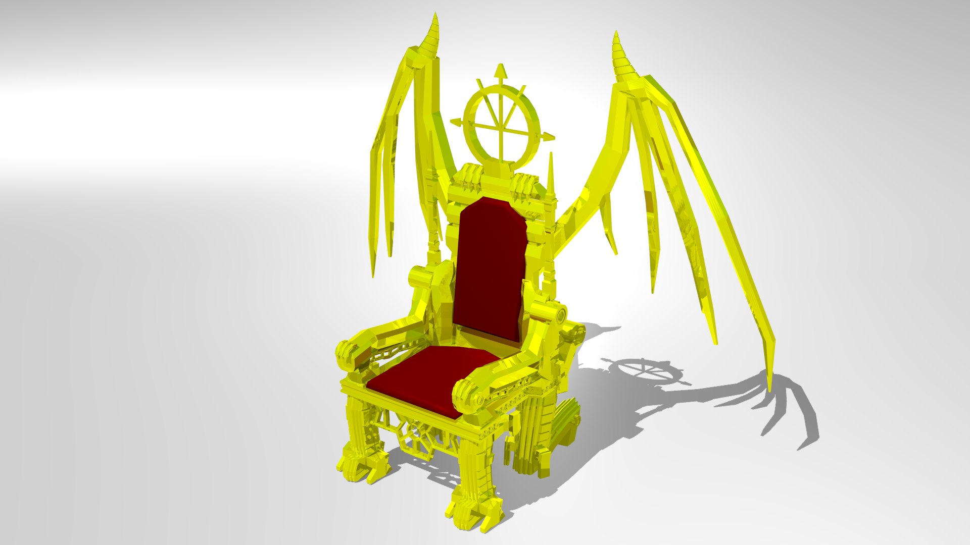 3d king throne model