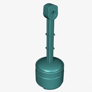 3d model cigarette butt receptacle