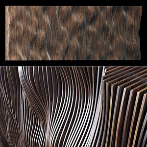 Parametric long panel hall n1 3D model