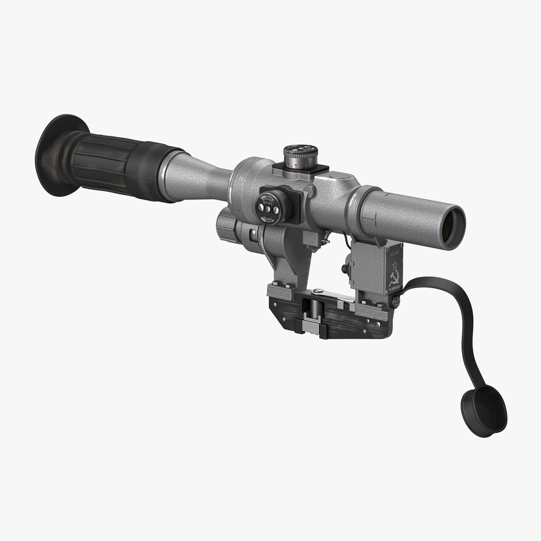 Russian Telescopic Sight PSO 1M2 3D model preview