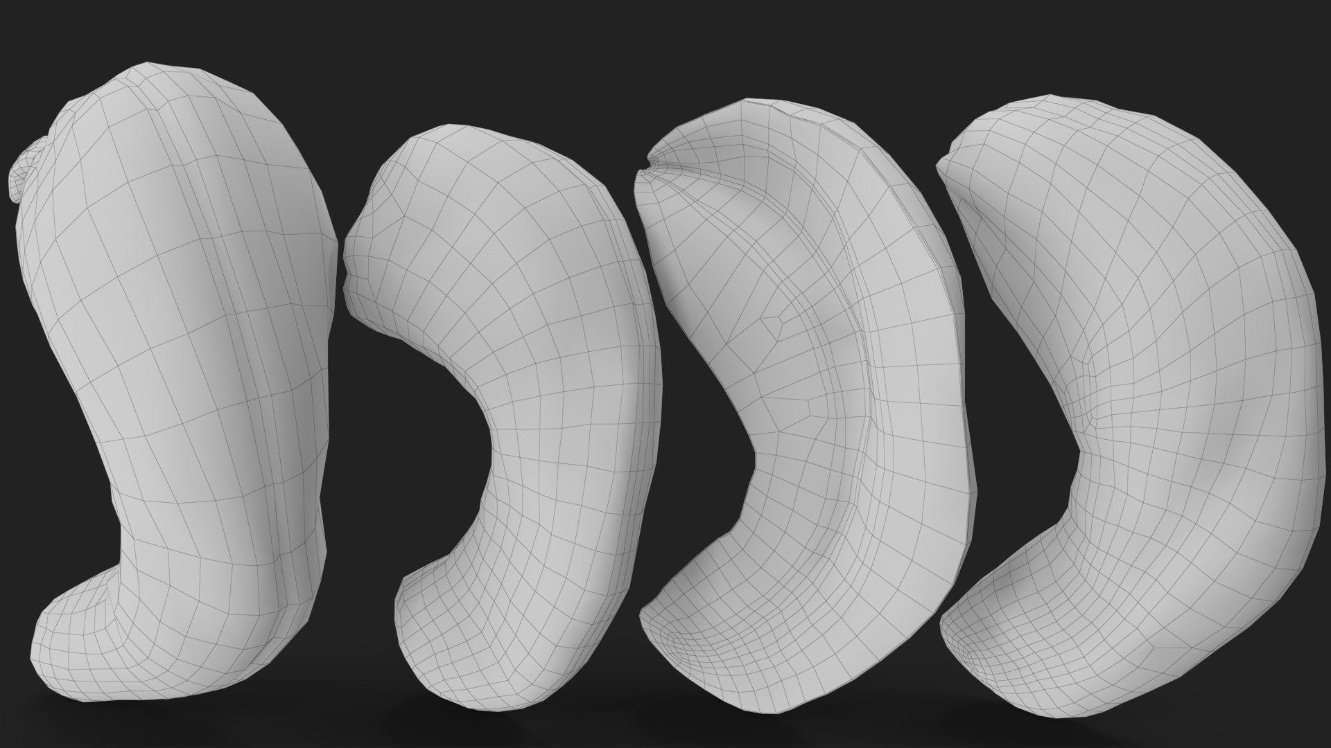 Cashews 3D https://p.turbosquid.com/ts-thumb/lh/bxVk25/VS/wireframe_05/jpg/1702966861/1920x1080/fit_q87/a0b62b74747b41f8629960a2c1687725469f9520/wireframe_05.jpg