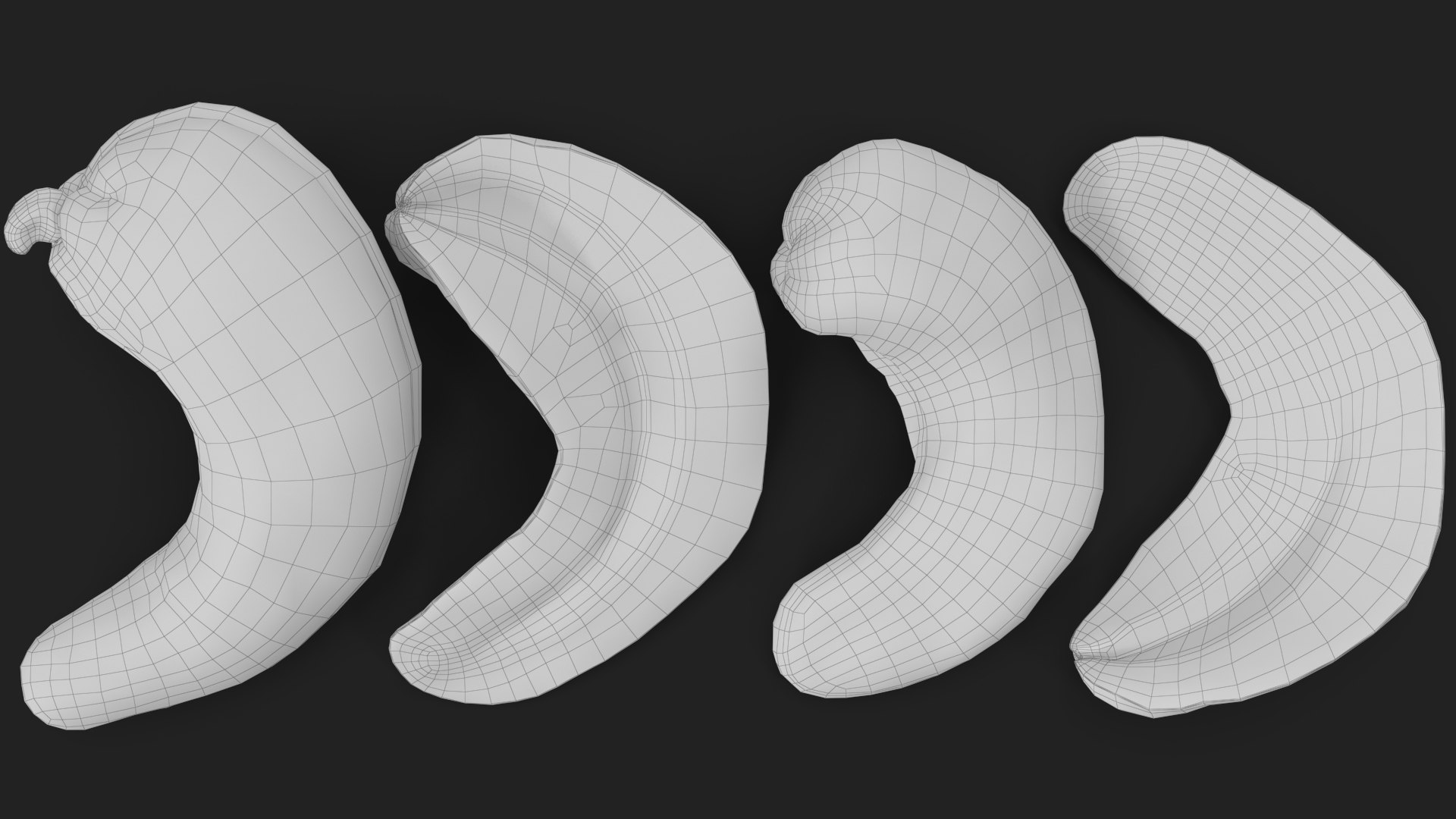 Cashews 3D https://p.turbosquid.com/ts-thumb/lh/bxVk25/i9/wireframe_23/jpg/1702966871/1920x1080/fit_q87/912a5c81e908fcd765d5e93c4ef1ff61a78b1d0c/wireframe_23.jpg