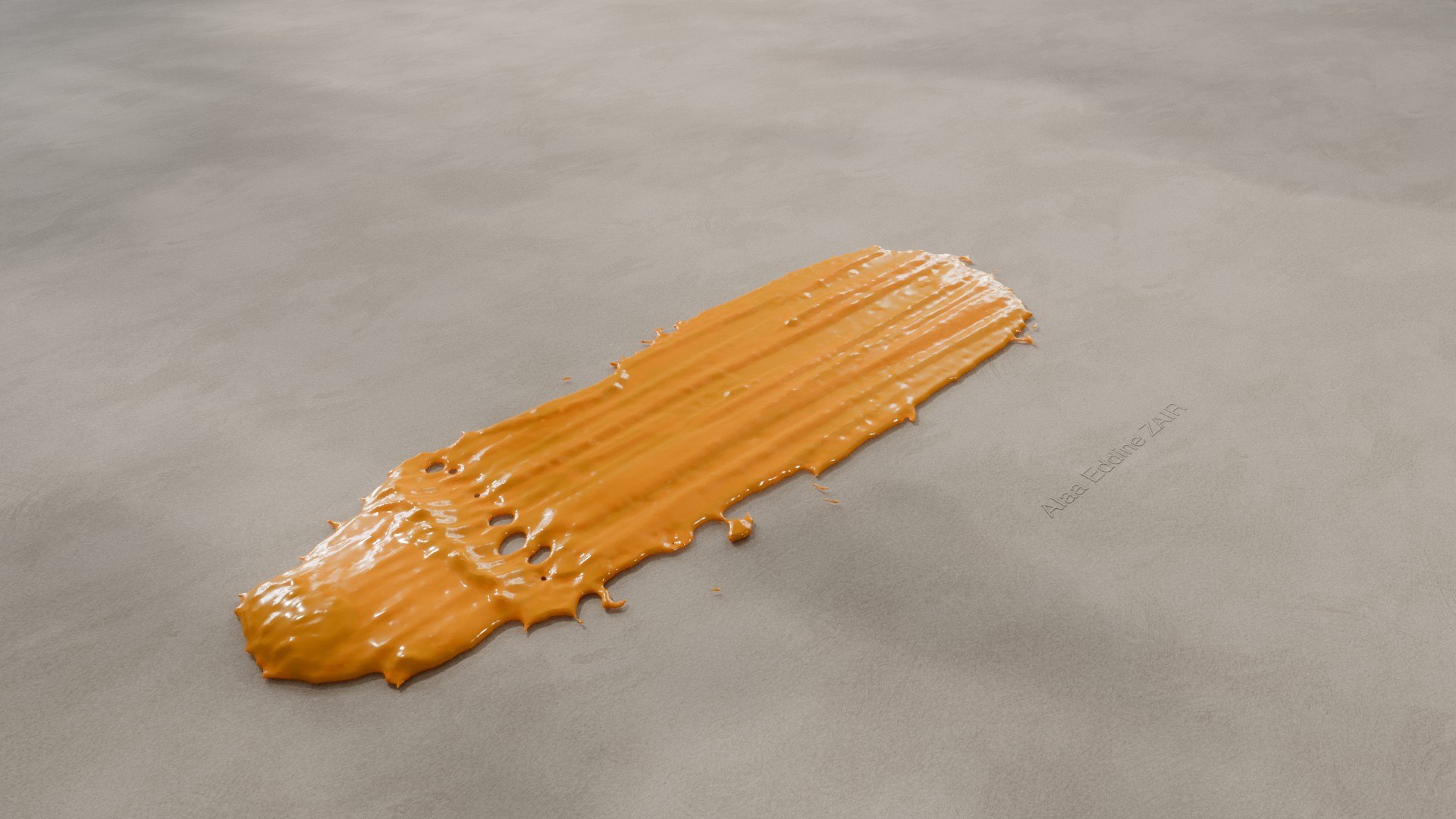 3D Animated Paint And Cosmetic Cream Smears And Smudges 3D Models In ...