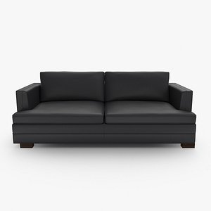 Ethan Allen Astor Leather Sofa