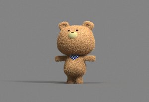 3D model teddy beer