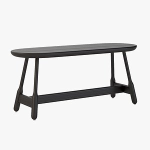 3D realistic photoreal bench model