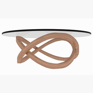 Minimalist Wooden Infinite Line Table
