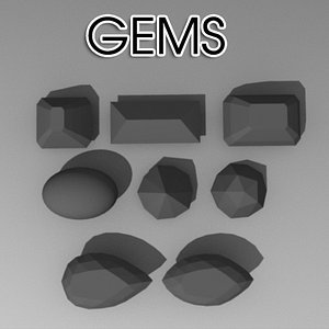 3d model gem cuts