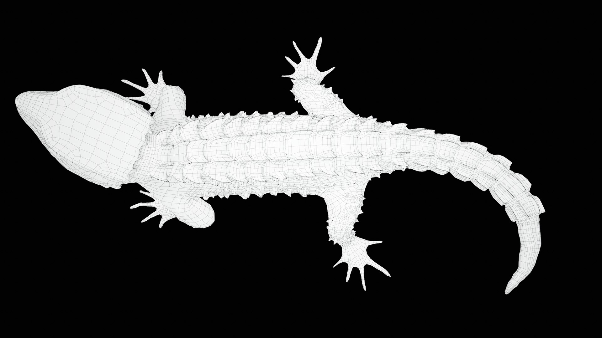 Crocodile Skink Lizard Rigged PBR Model - TurboSquid 2070041
