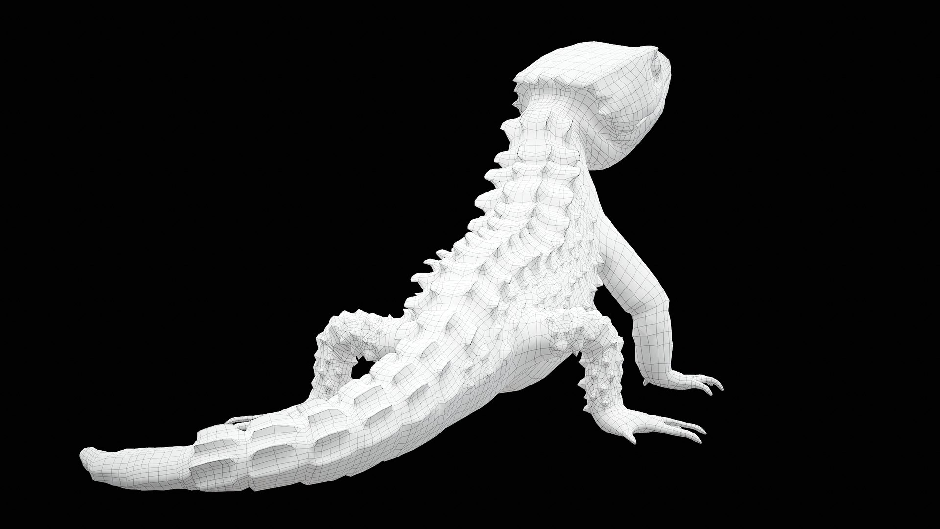 Crocodile Skink Lizard Rigged PBR Model - TurboSquid 2070041