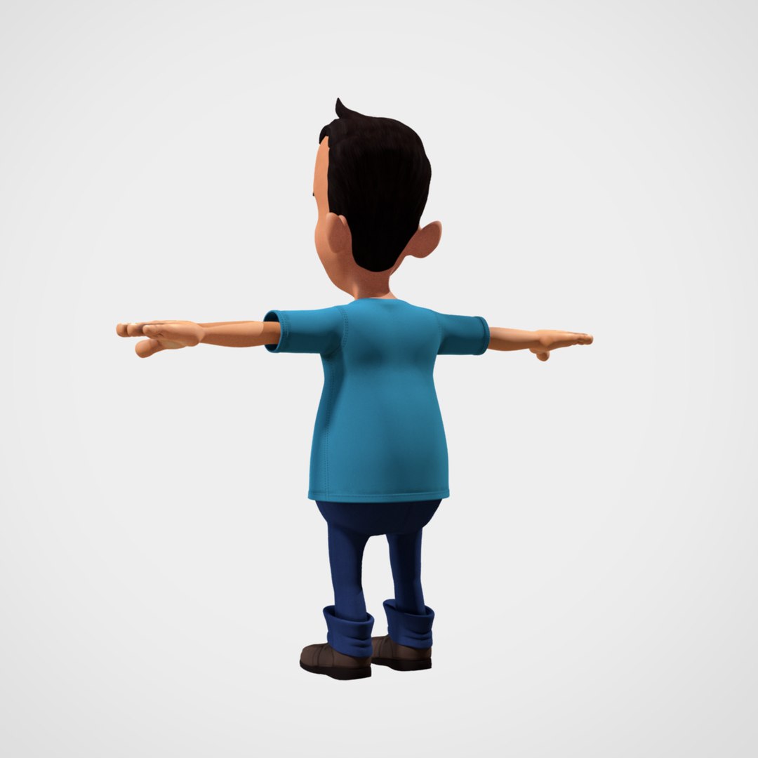 3d Model Cartoon Character Rig