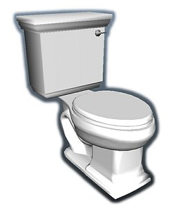 toilet polys 3D model