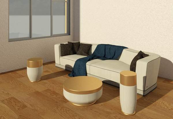 modelo 3d Revit 2017 juego de sala familiar - TurboSquid 1474720
