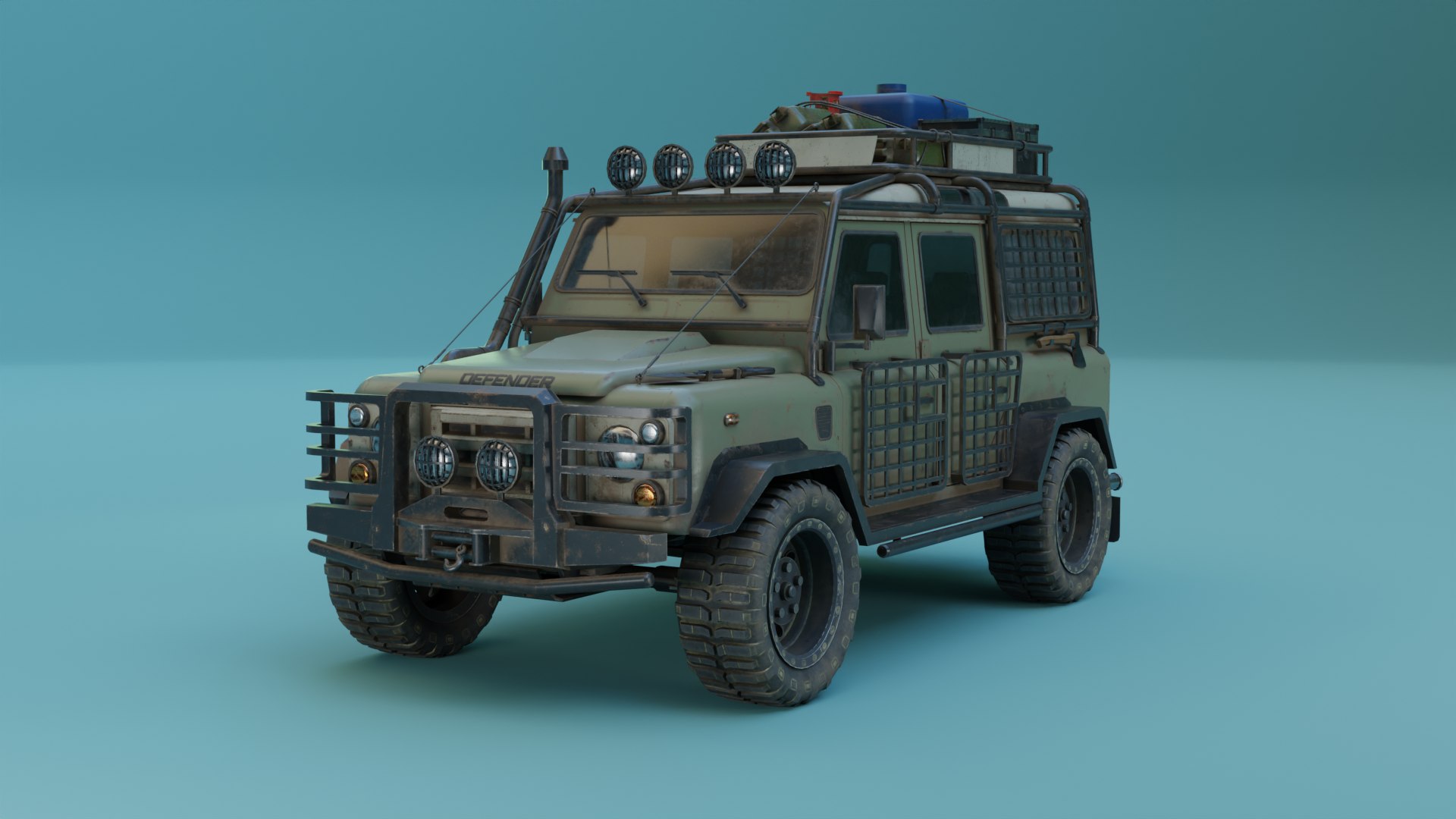 3D Land Rover Defender 110 Low Poly - TurboSquid 2082167
