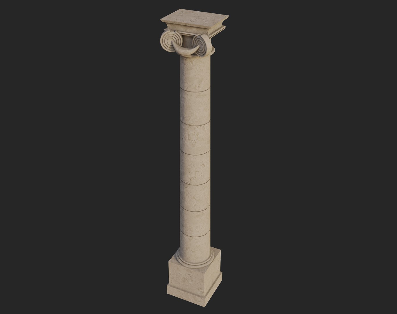 Free Classic White Column 3D Model - TurboSquid 2428315