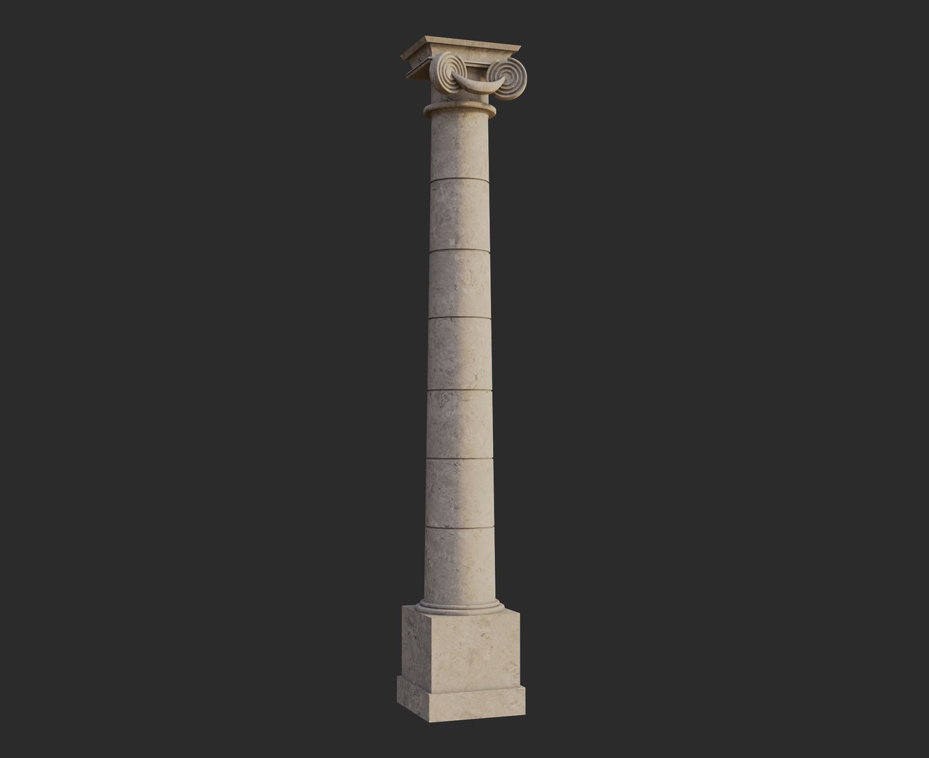 Free Classic White Column 3D Model - TurboSquid 2428315