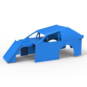 3D Shell of Mod Lite Race car Scale 1 to 25 model