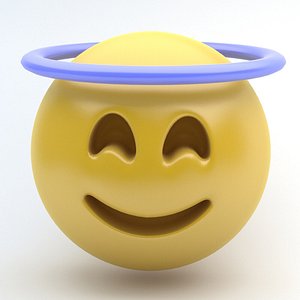 3d model emoji innocent