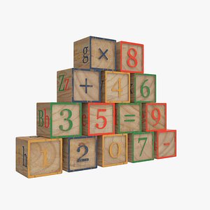 alphabet blocks 2 3D model