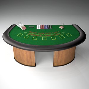 3d black jack table