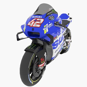 3D Alex Rins Suzuki GSX-RR 2021 MotoGP