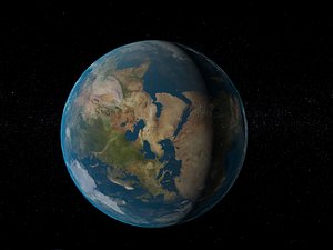 earth moon 3D model