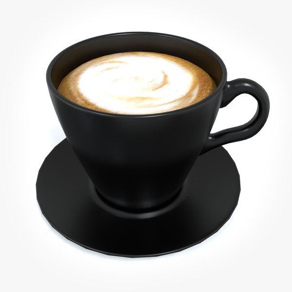 Cup of coffee low poly 3D model 3D