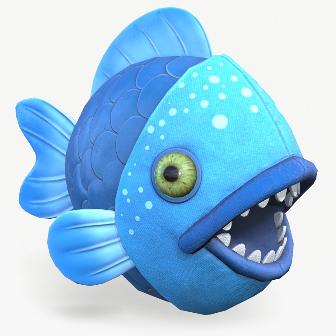 3D Model Piranha Fish Toy - TurboSquid 1446852