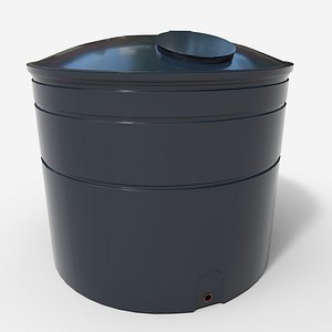 3D model Industrial Storage Container Barrel