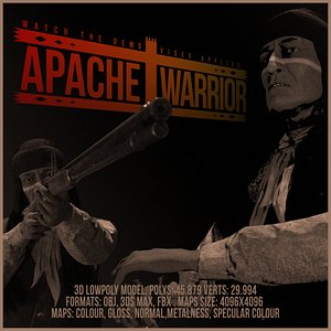 3D apache warrior