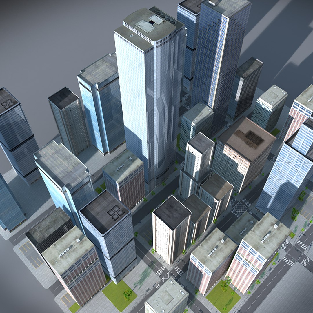 3d Model City Building New York