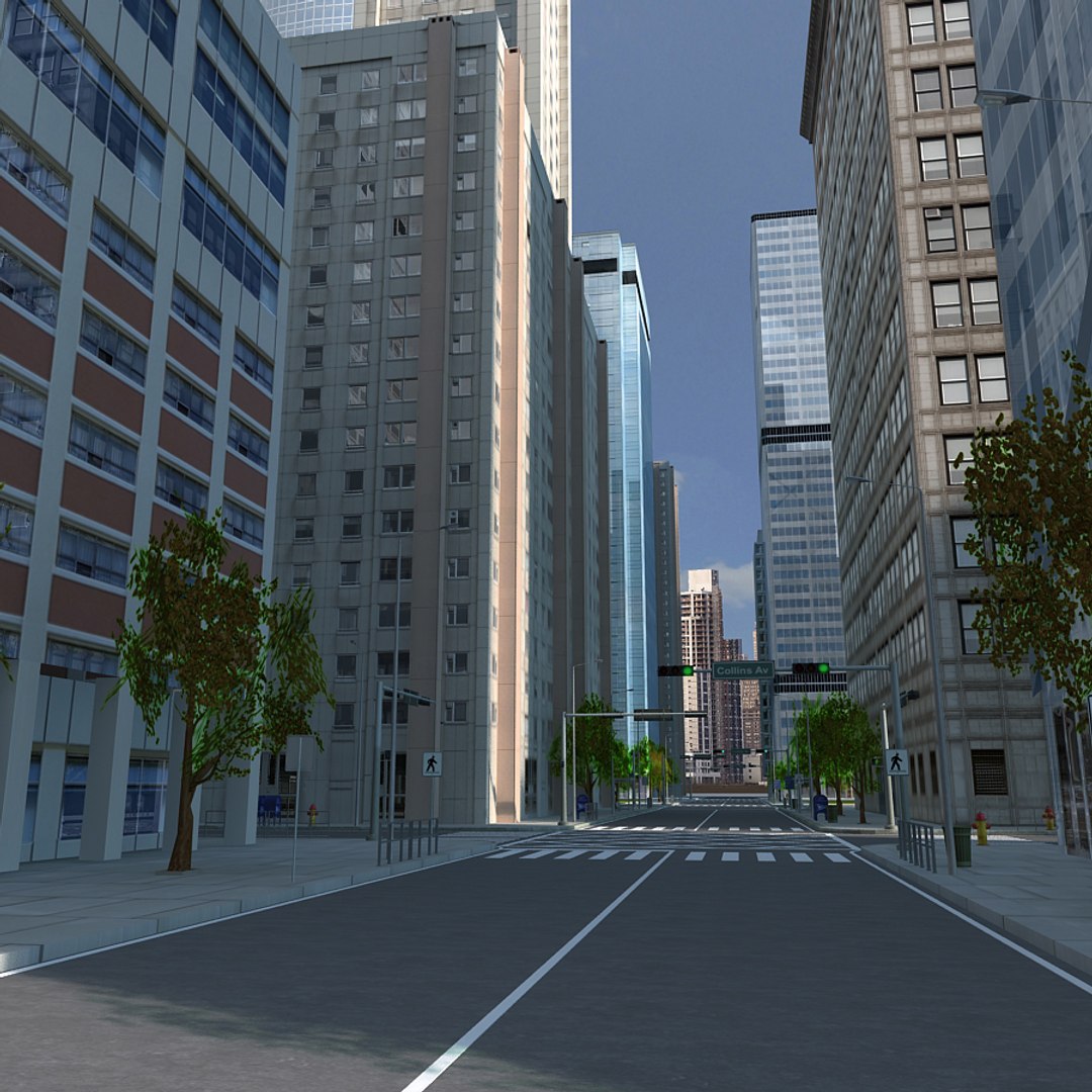 3d model city building new york