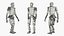 Humanoid Robot Kepler Walking Pose Yellow 3D model