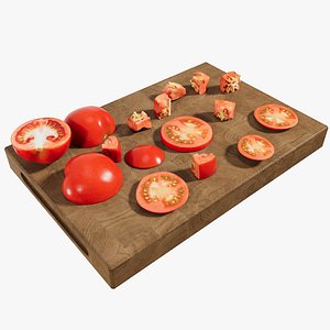 3D Tomato slices model