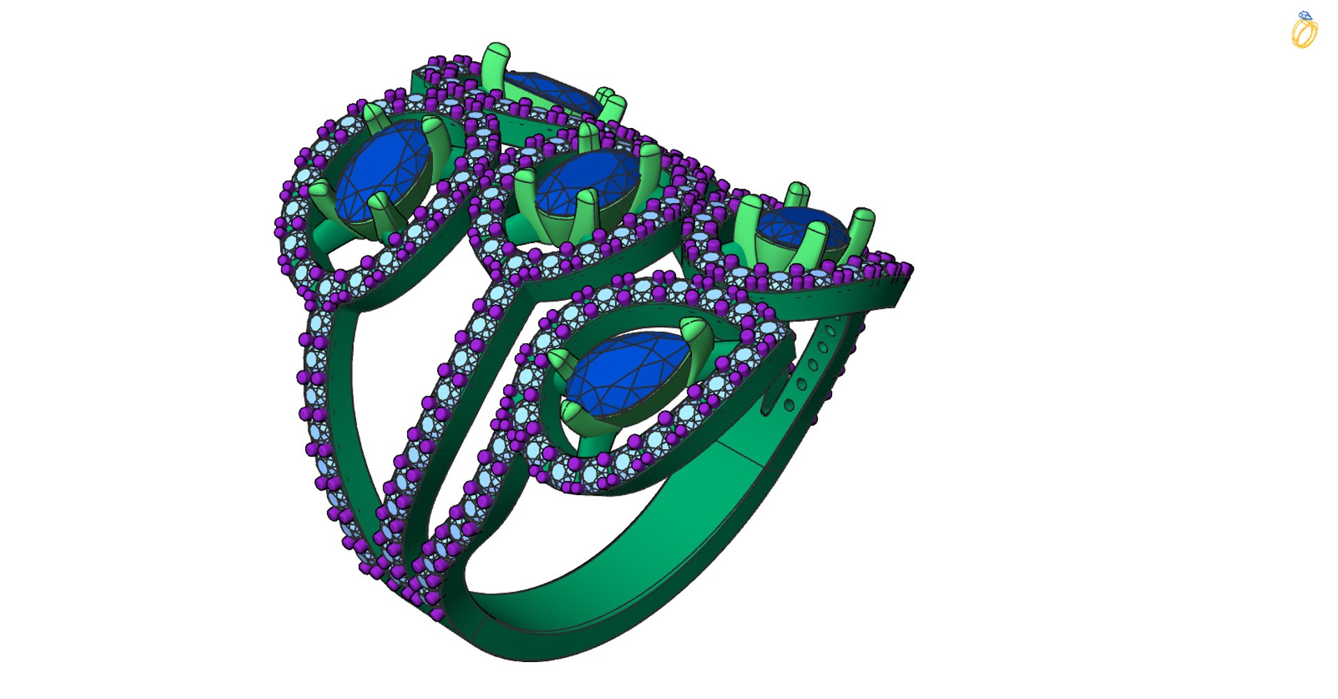 Maya Modeled Ring Erring