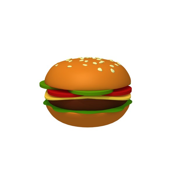 maya乳酪汉堡模型| turbosquid