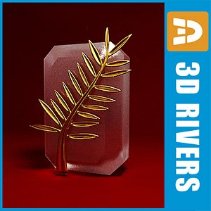 3ds max cannes gold palm branch