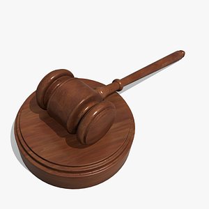 Gavel with block