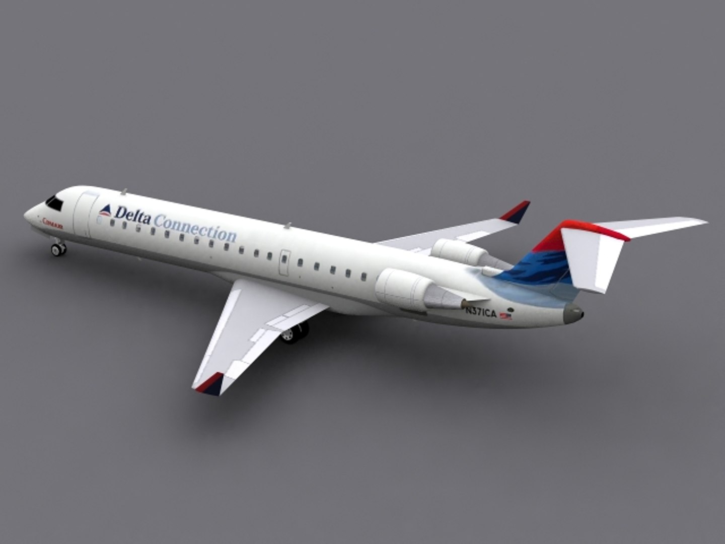 Canadair Rj-700 Delta Connection 3d Dxf